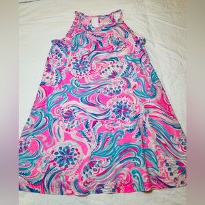 Lilly Pulitzer Pink and Blue Swirl Kids Dress